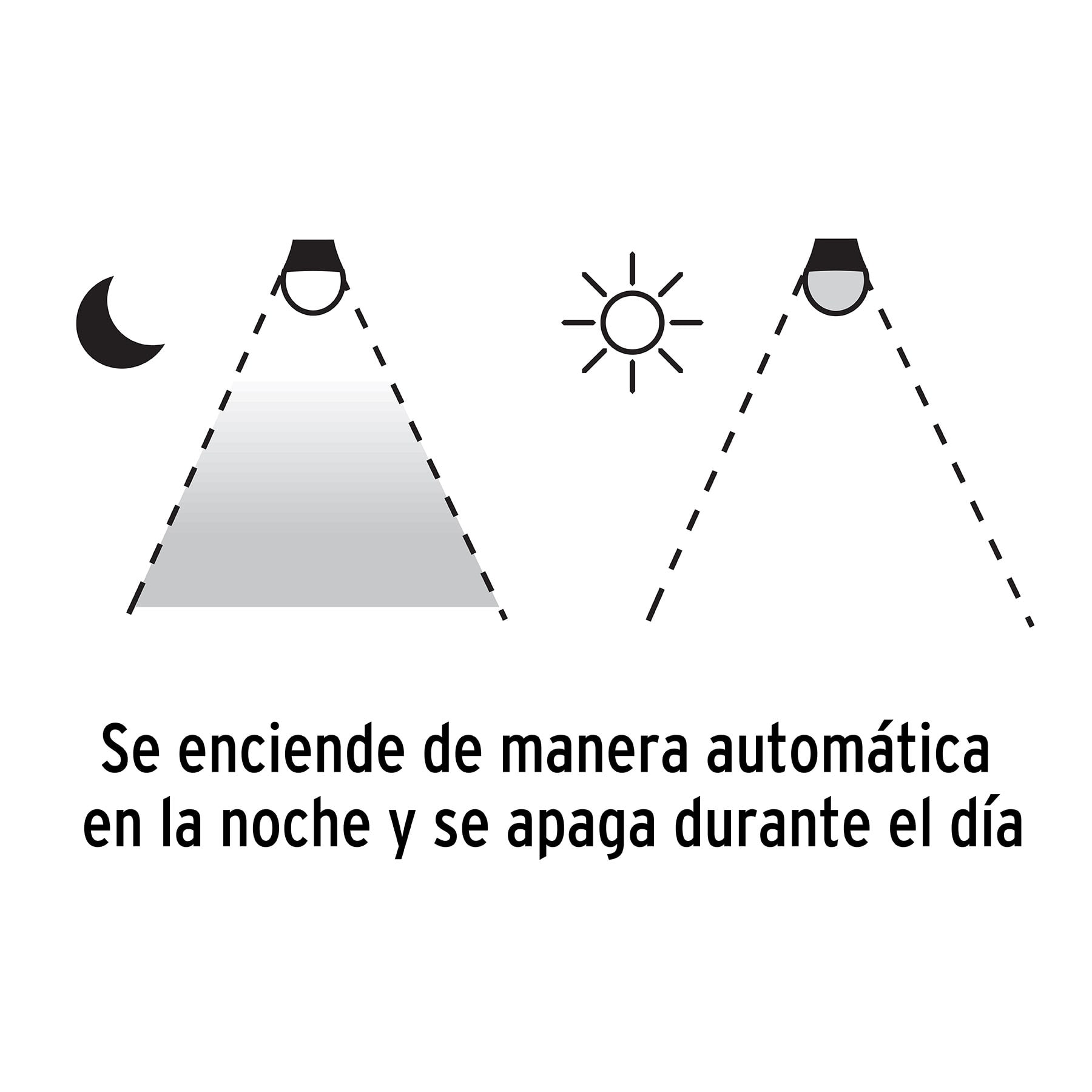 LÁMPARA LED TIPO BULBO A19 10 W CON SENSOR DE LUZ, VOLTECK 46990