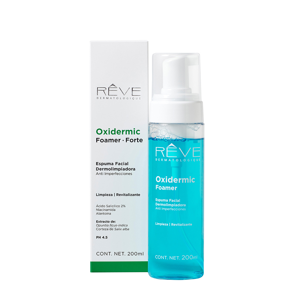 Reve Dermatologique - Oxideric Foamer Forte - Espuma Facial Dermolimpiadora Anti imperfecciones - Limpieza profunda - 200 ml