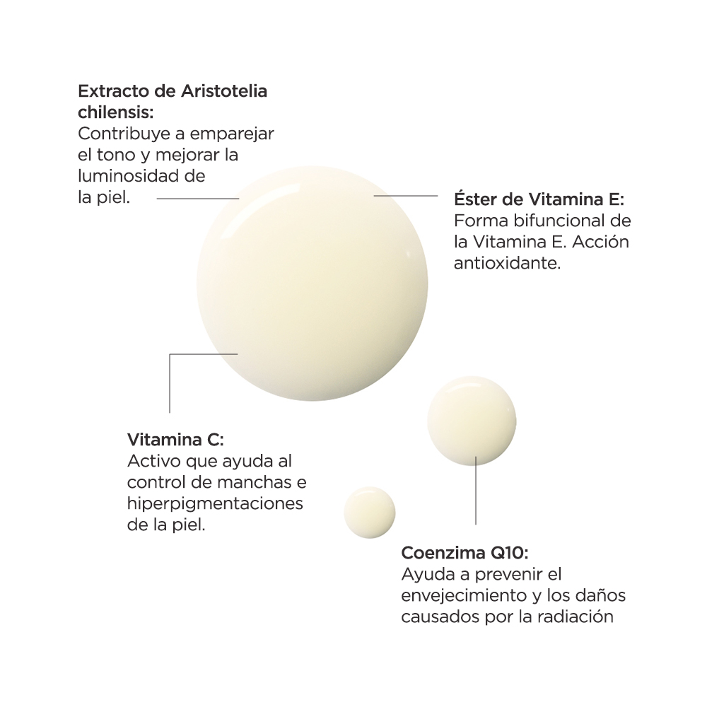 Reve Dermatologique - ClareSkin Serum - Suero Facial Aclarante - Extracto de Aristotelia Chilensis - Vitamina C, Vitamina E - Control de manchas - Todo tipo de piel - 30 ml 