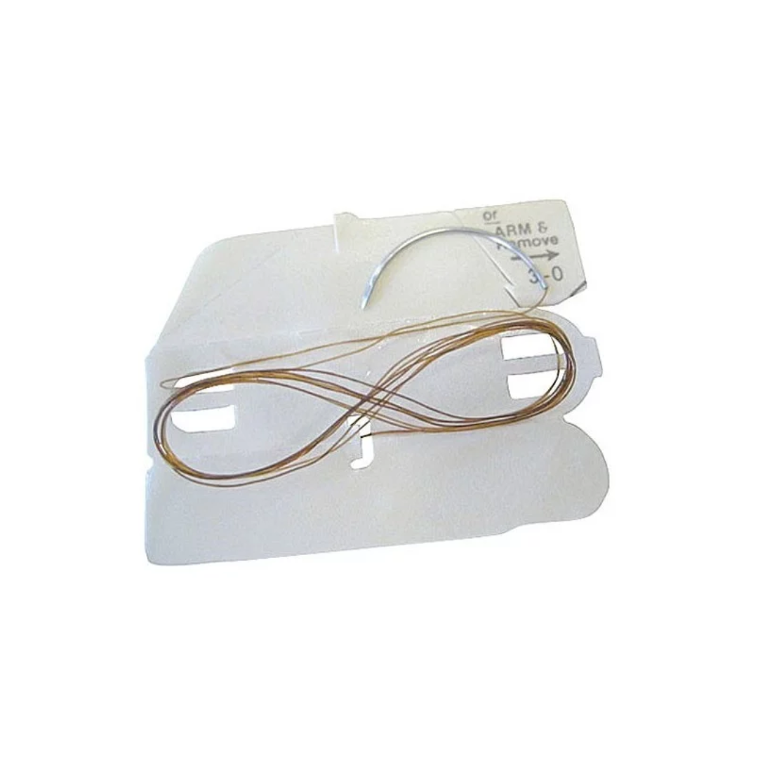 Sutura Catgut Crómico 0 B-5 AMERICAN SUTURE