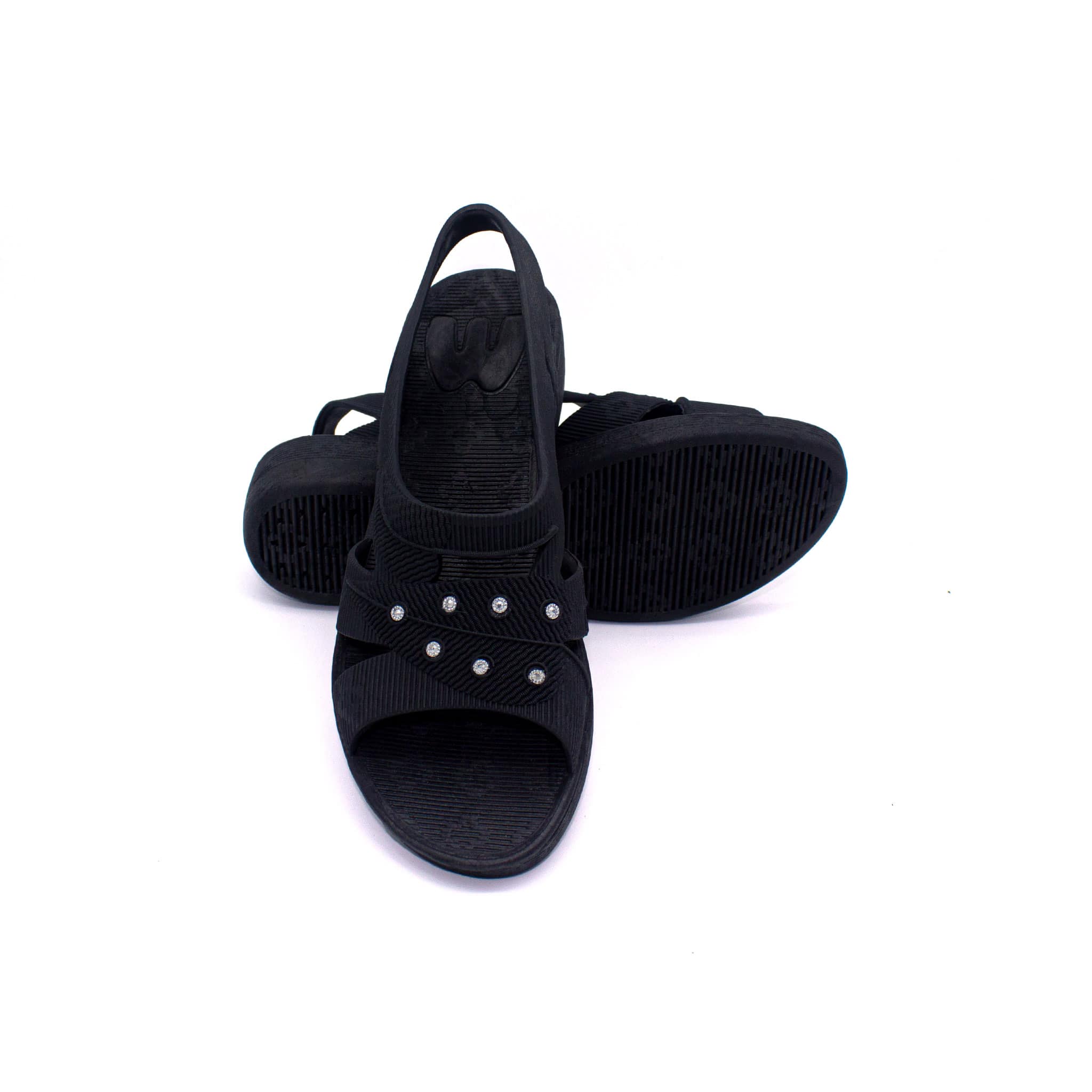 Sandalias Victoria para Dama Casuales y Resistentes Luli Patotas Estilo Slip-On con Decorado de Brillos