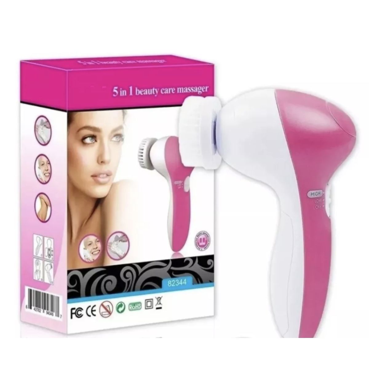 Cepillo Facial Electrico Spa Rostro 5 en 1 Limpieza Facial
