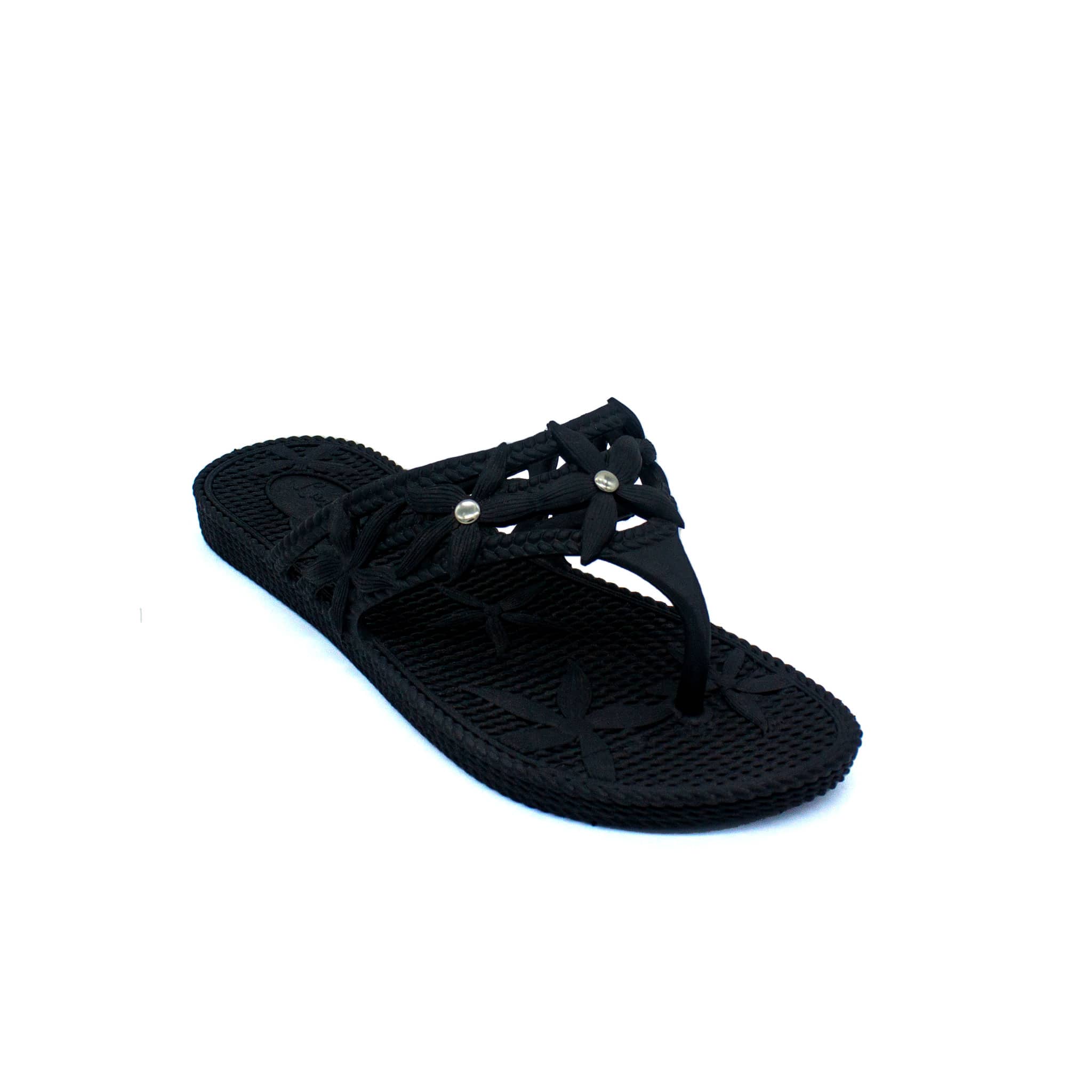 Sandalias Angy para Dama Casuales y Resistentes Luli Patotas Estilo Pata de Gallo con Tiras Floreadas y Detalles de Remachado