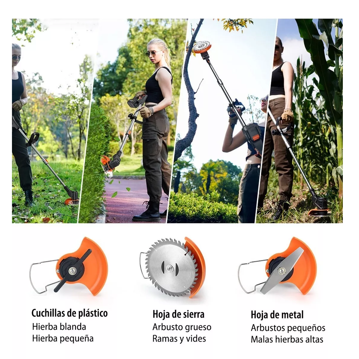 Kit Cuchillas Desbrozadora Inalámbrica Cuchilla Para Podadora