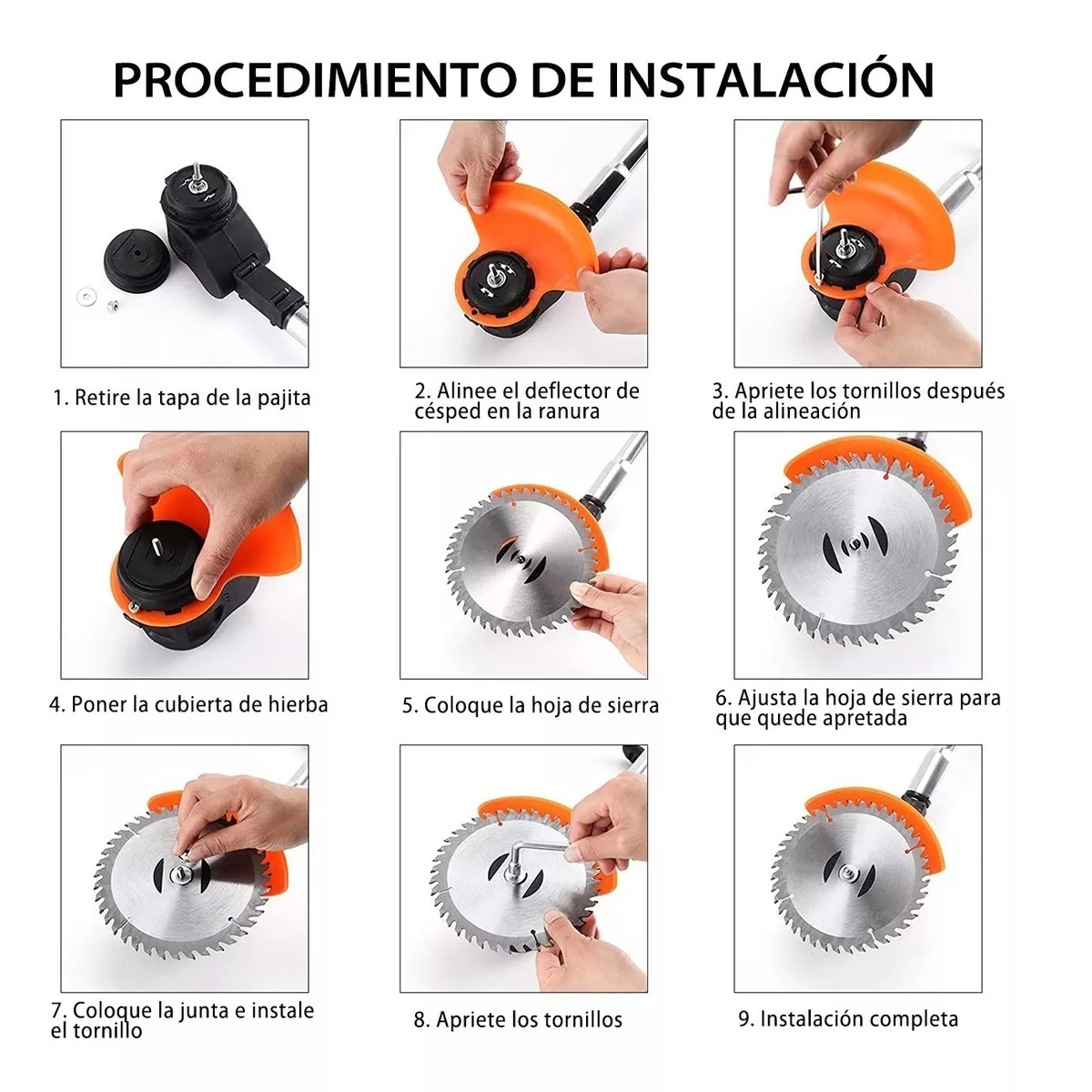 Kit Cuchillas Desbrozadora Inalámbrica Cuchilla Para Podadora