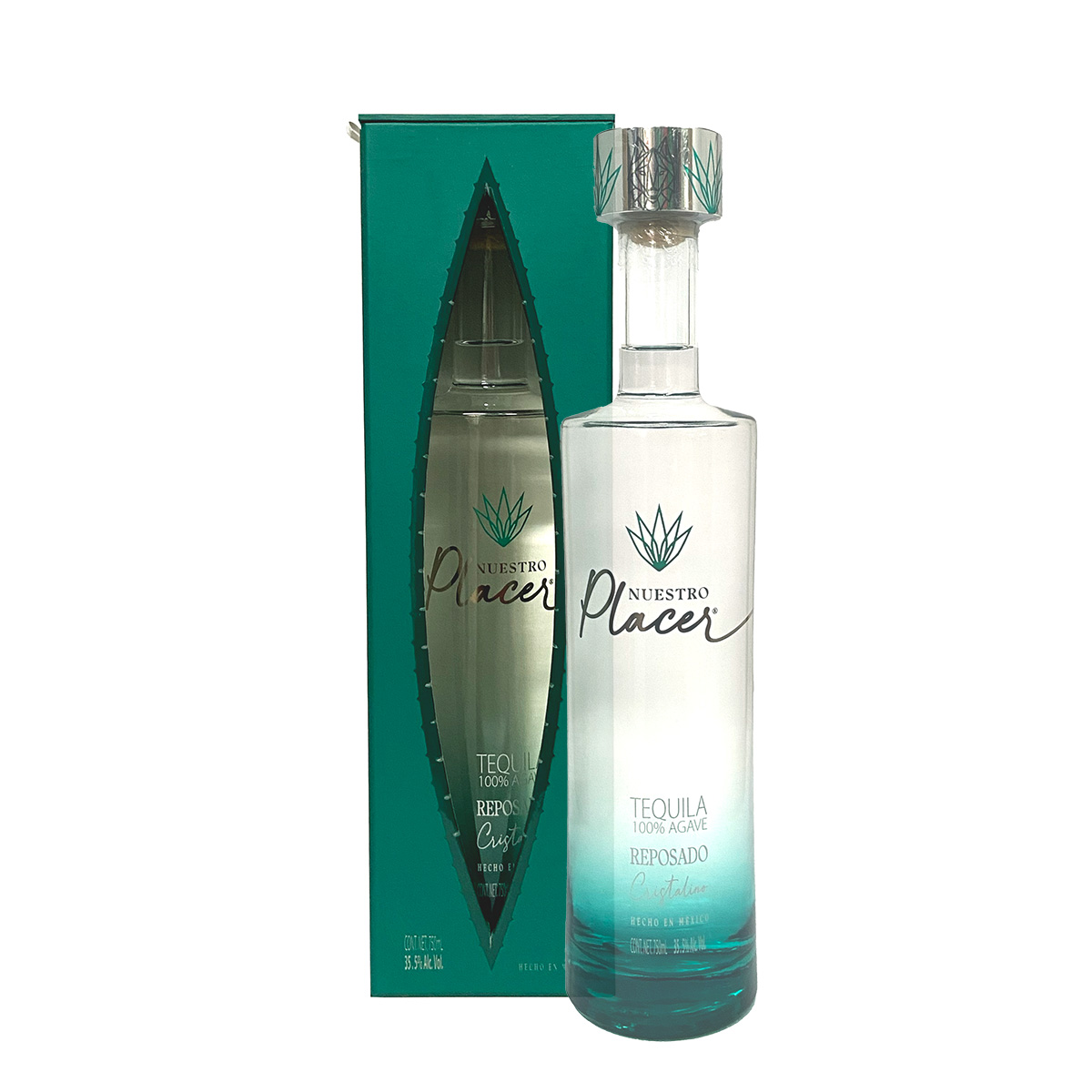 Tequila Nuestro Placer Reposado Cristalino 750 ml