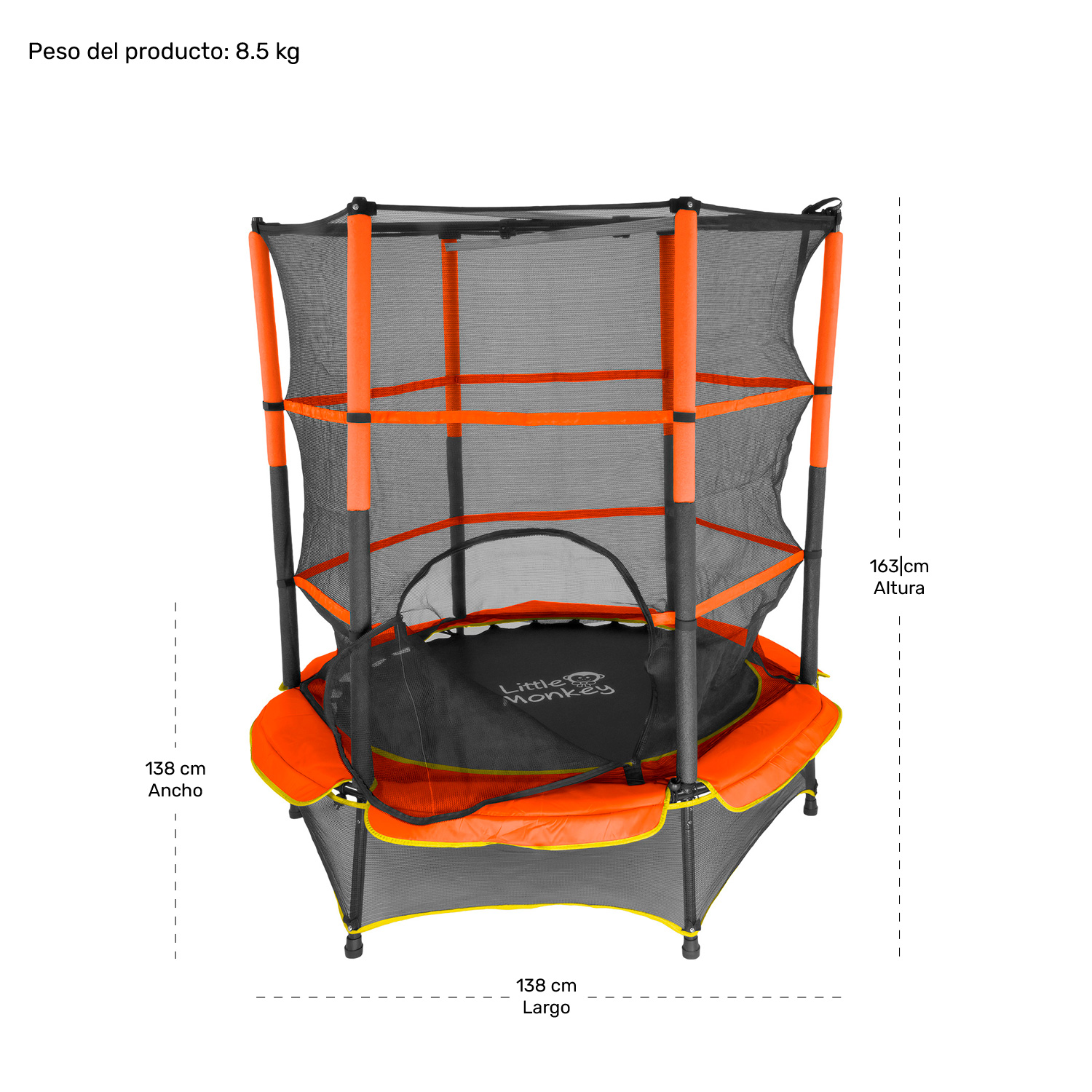 Trampolin Brincolin Tumbling Niños Infantil Red Seguridad