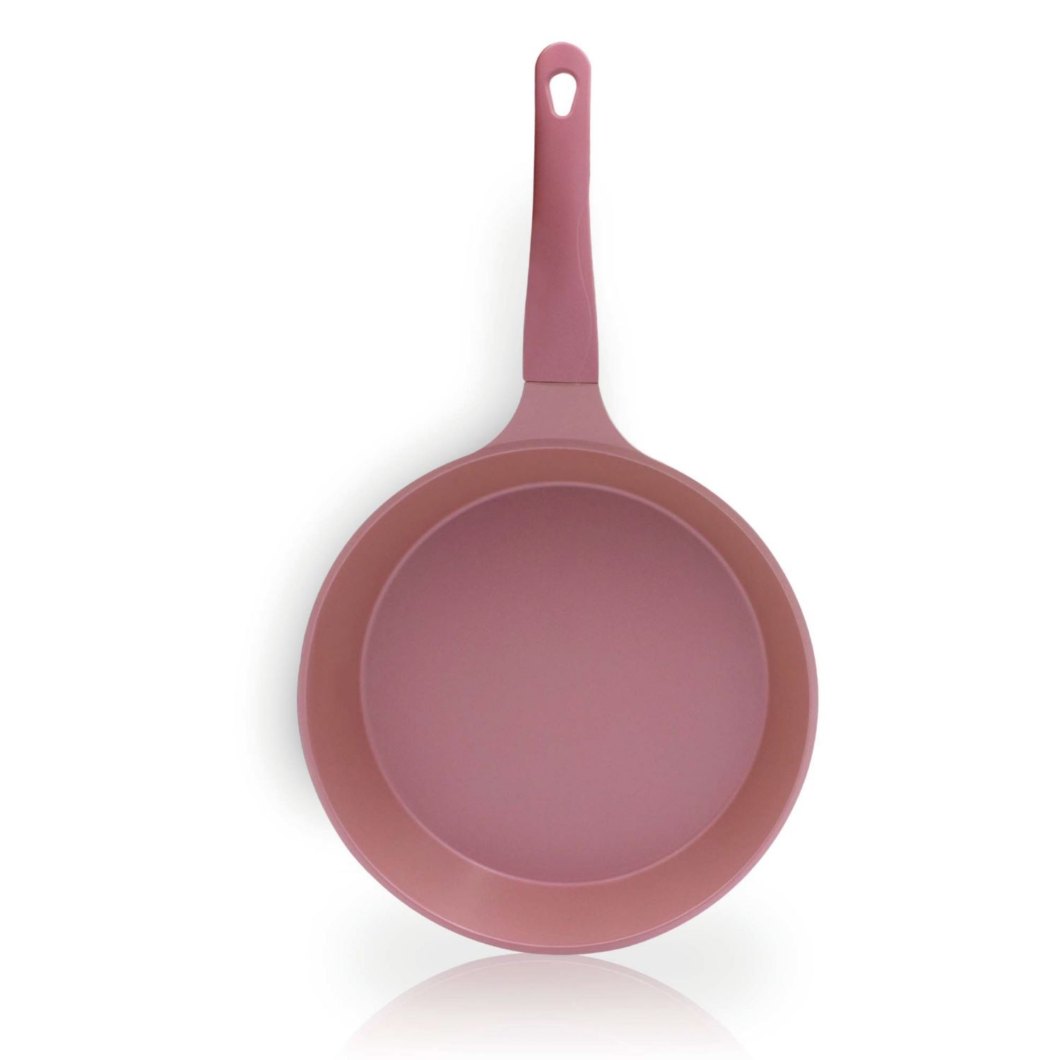 SET 3 SARTENES COLORS 20,23,28 CM ROSA CON UTENSILIOS