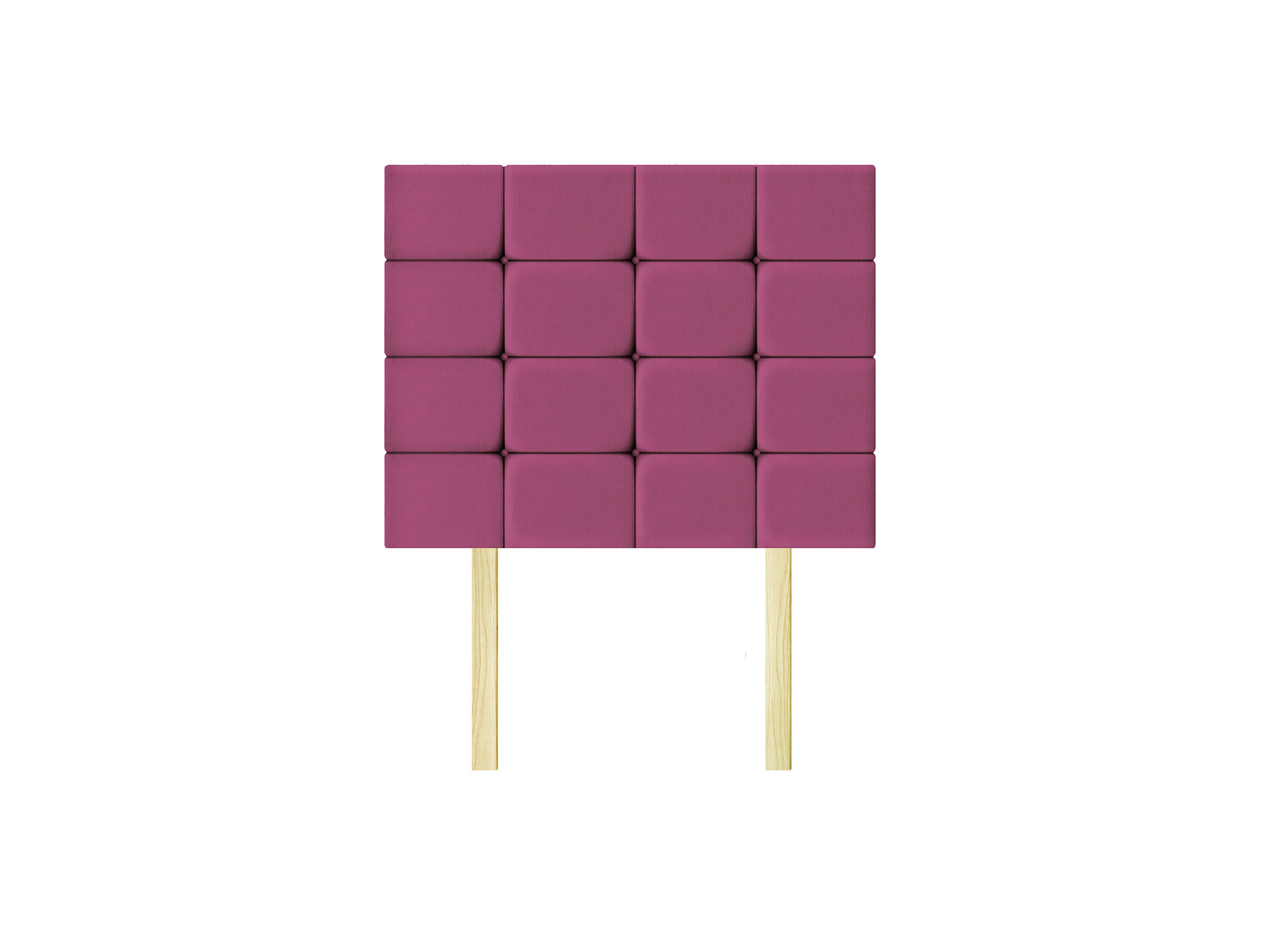 Cabecera Individual Cuadro Botón Económica Msi 2 Cojines - Fucsia