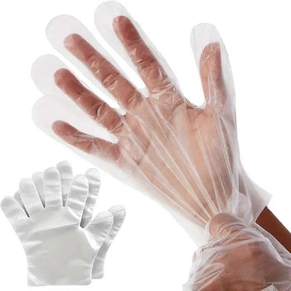 Guantes desechables de polietileno 500 pza.