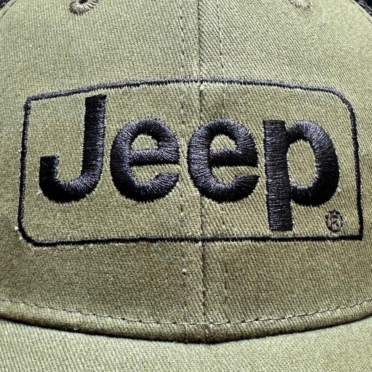 Gorra Jeep Verde Militar Original Trucker 4x4 Todo Terreno