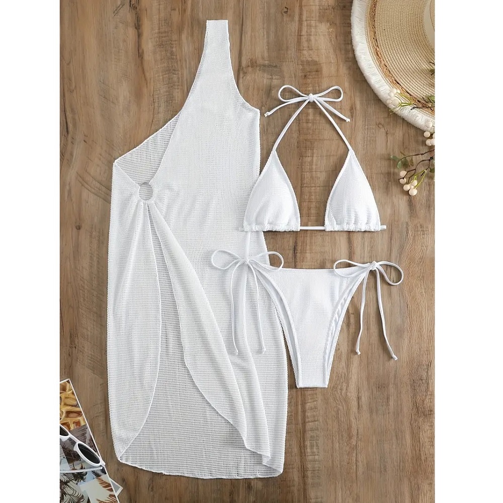 Traje de baño para mujer de 3 piezas