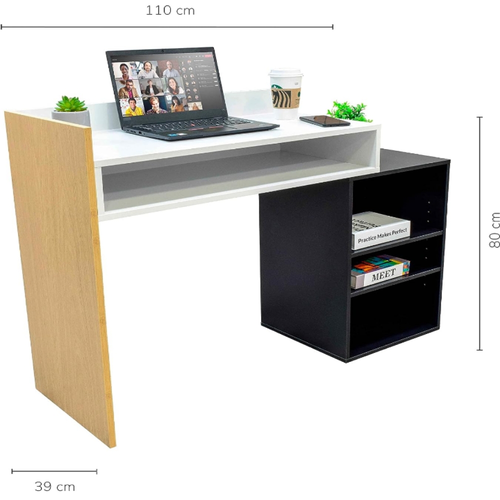 Escritorio para laptop oficina casa ajustable minimalista 