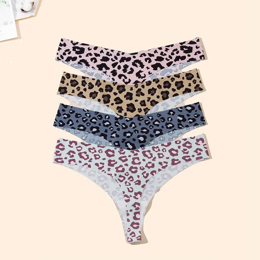 Tangas para dama set de 4 panties sin costura