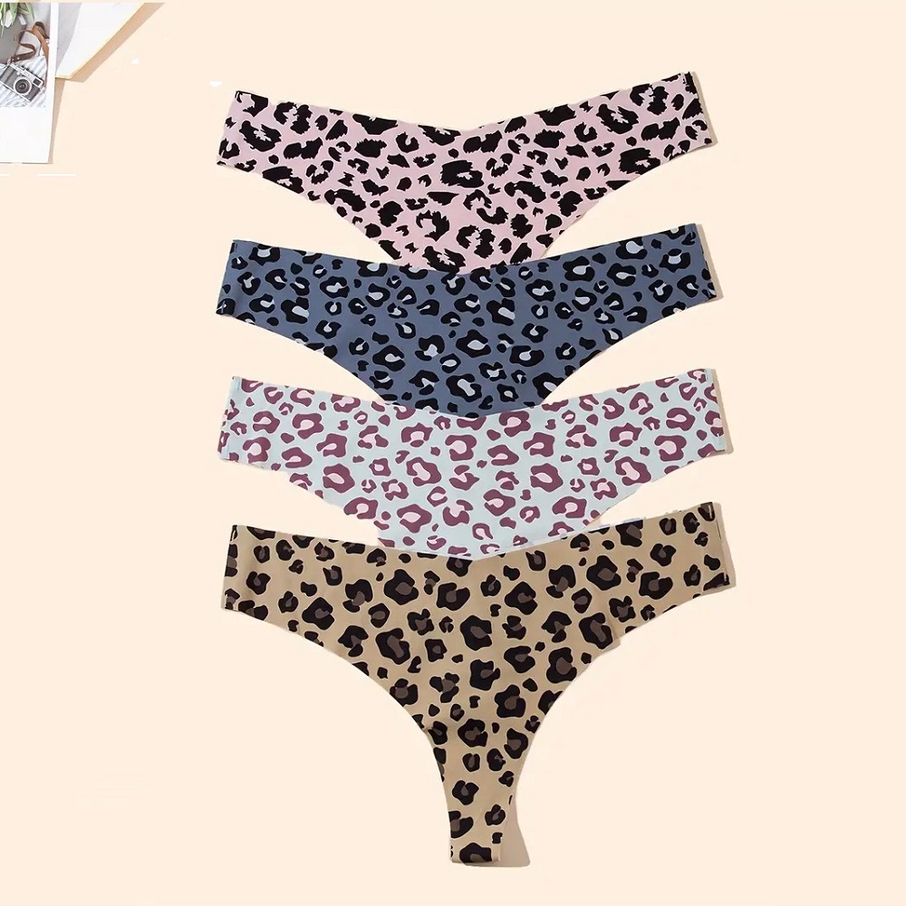 Tangas para dama set de 4 panties sin costura