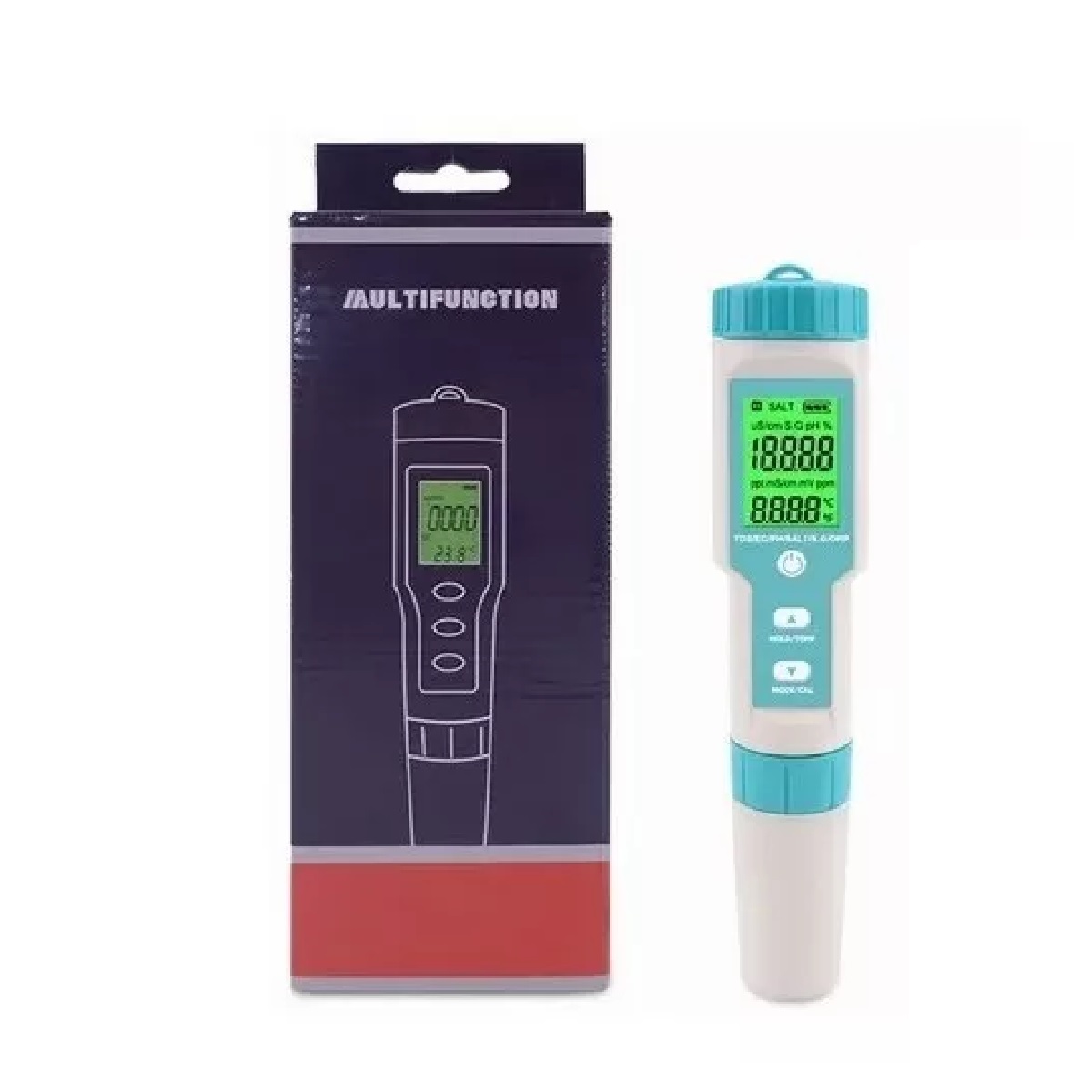 7 En 1 Medidor De Ph/ec/tds/orp/sg/salinidad/temperatura