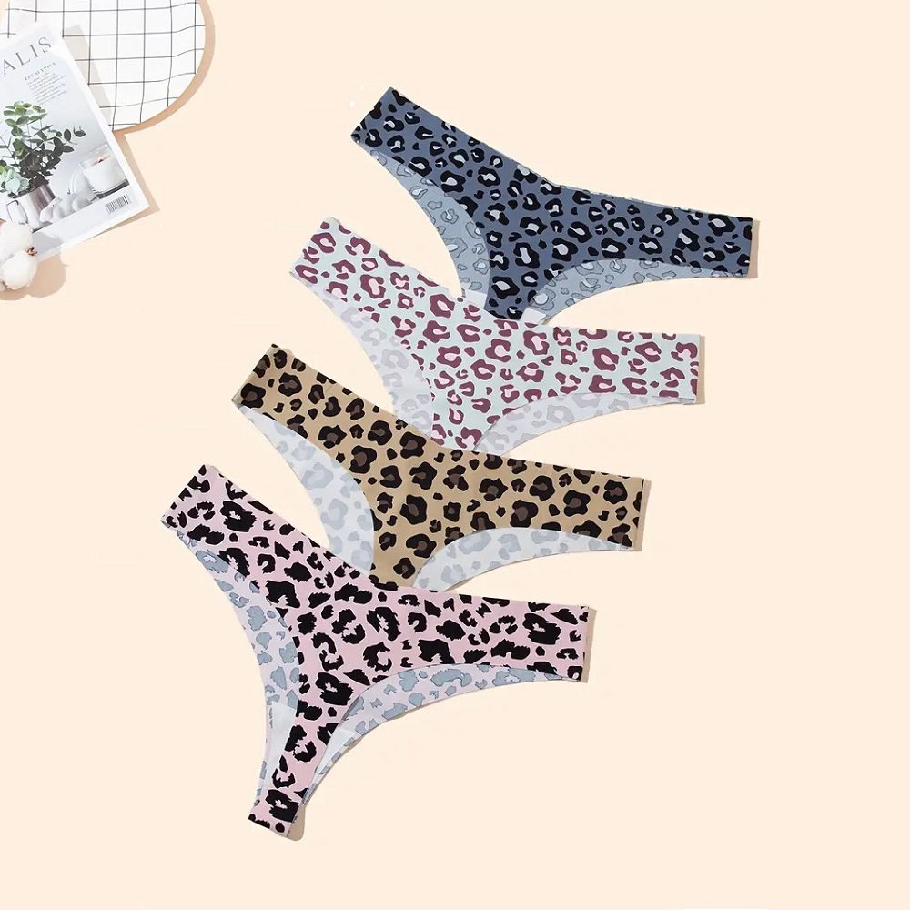 Tangas para dama set de 4 panties sin costura