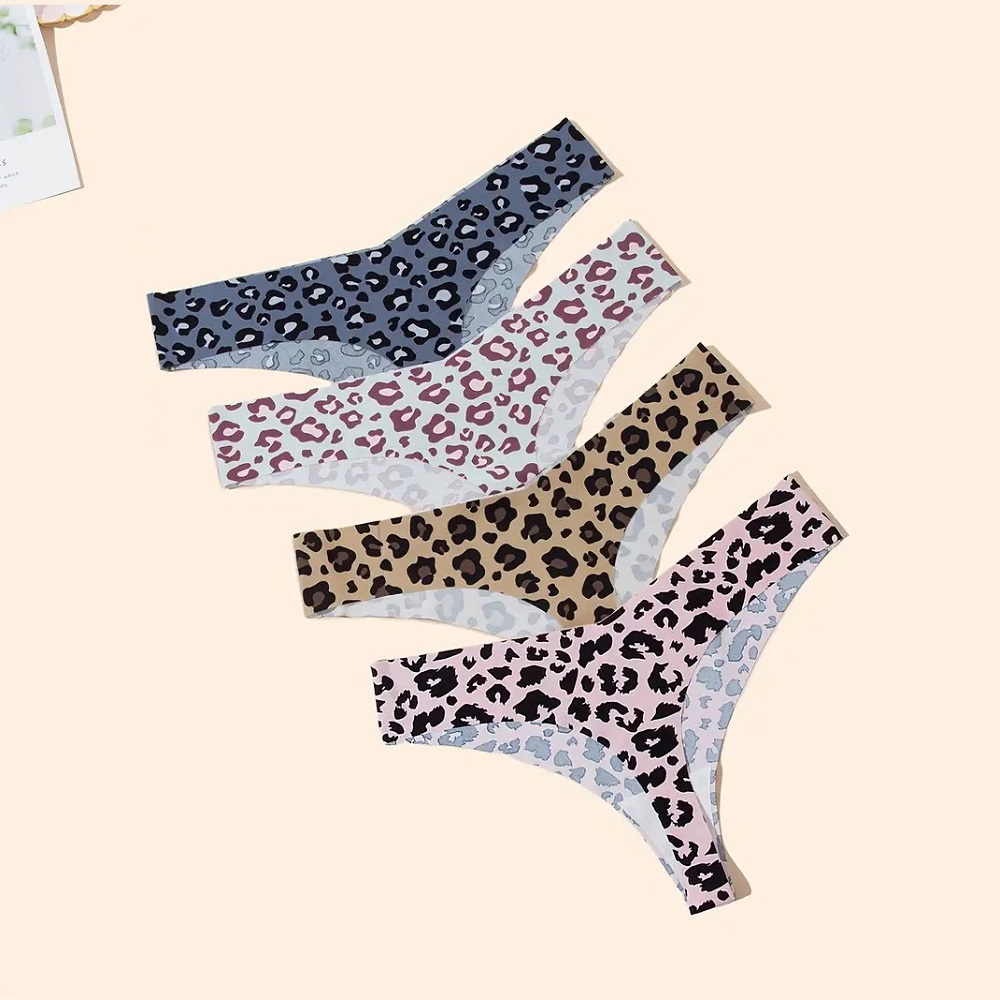 Tangas para dama set de 4 panties sin costura