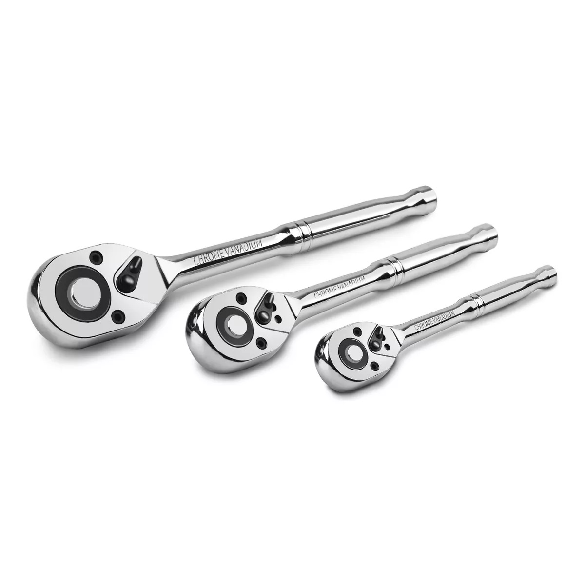 Juego De Trinquetes Matracas De 1/2, 3/8 Y 1/4 Llaves