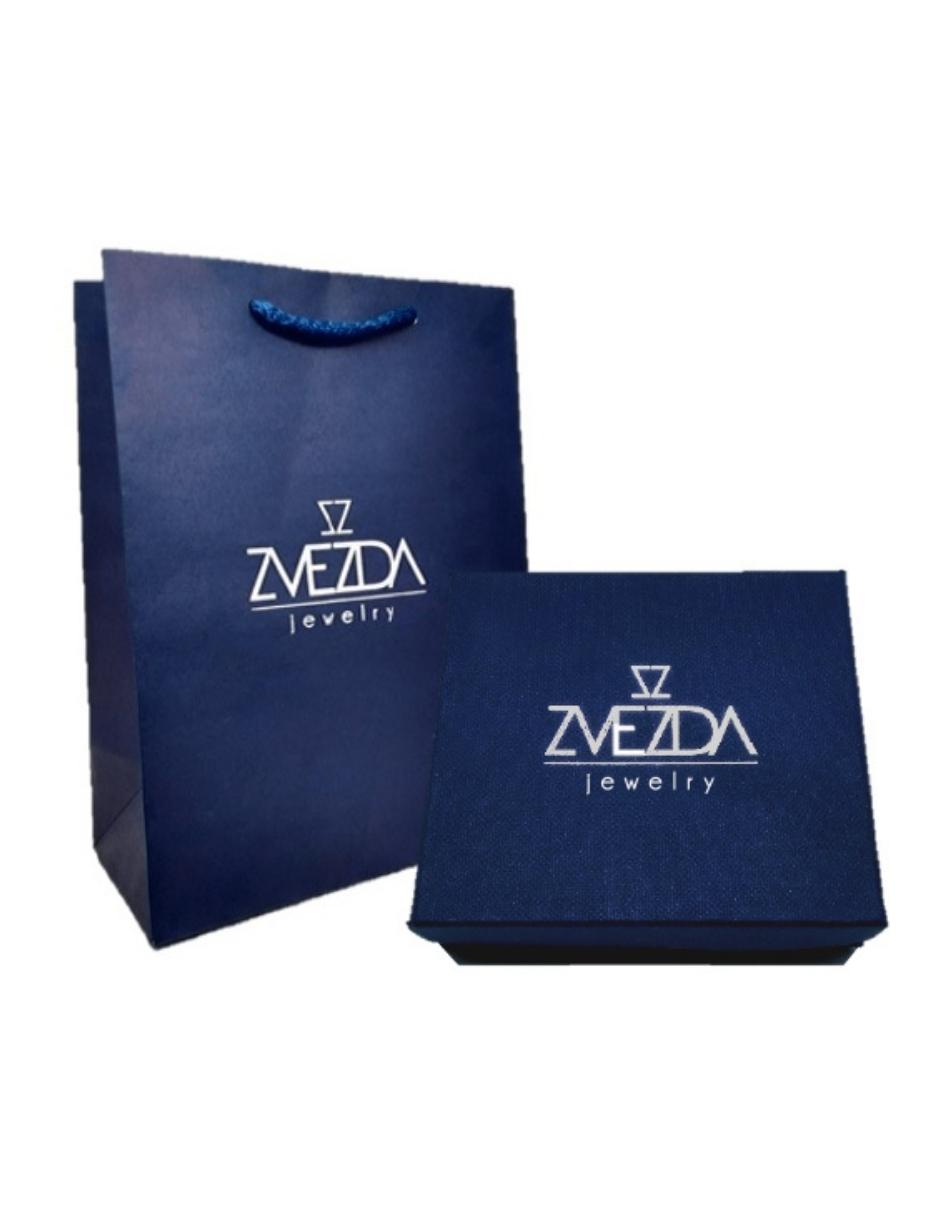 Collar y aretes Caballito de mar Azul de Plata .925 Joyería Zvezda