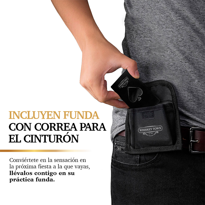 Destapador de Cerveza en Forma de Baraja Acero Inoxidable 4 Piezas