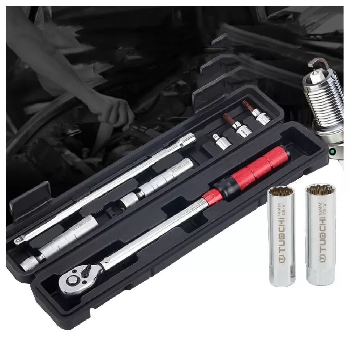 Llave Torquimetro Herramientas Para Bujías 3/8par 5 A 60n.m