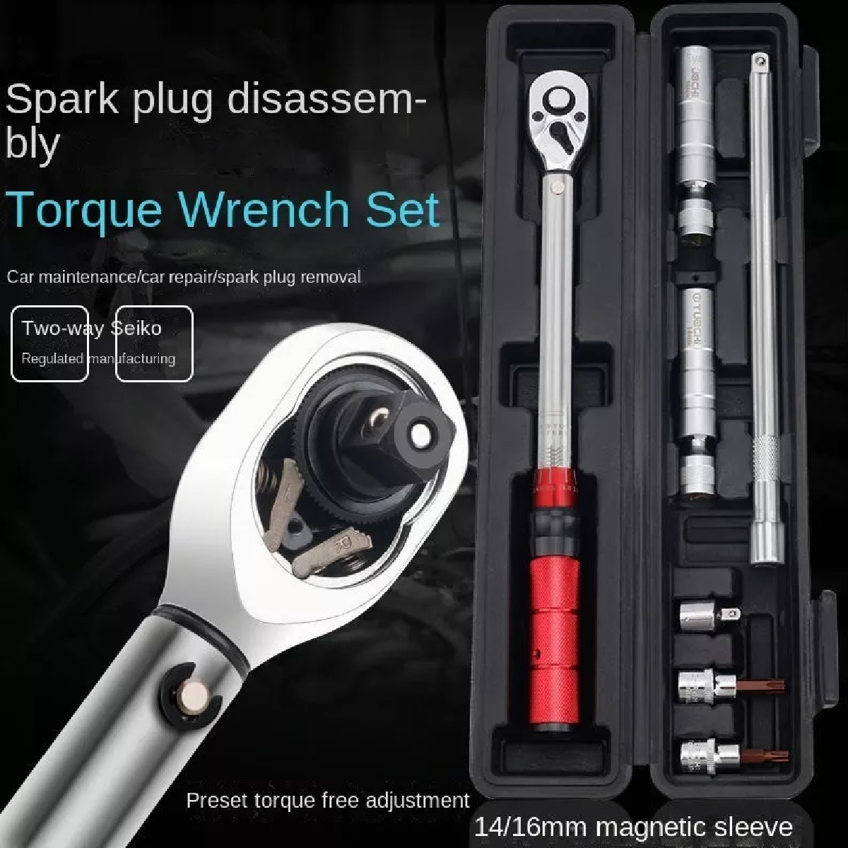 Llave Torquimetro Herramientas Para Bujías 3/8par 5 A 60n.m