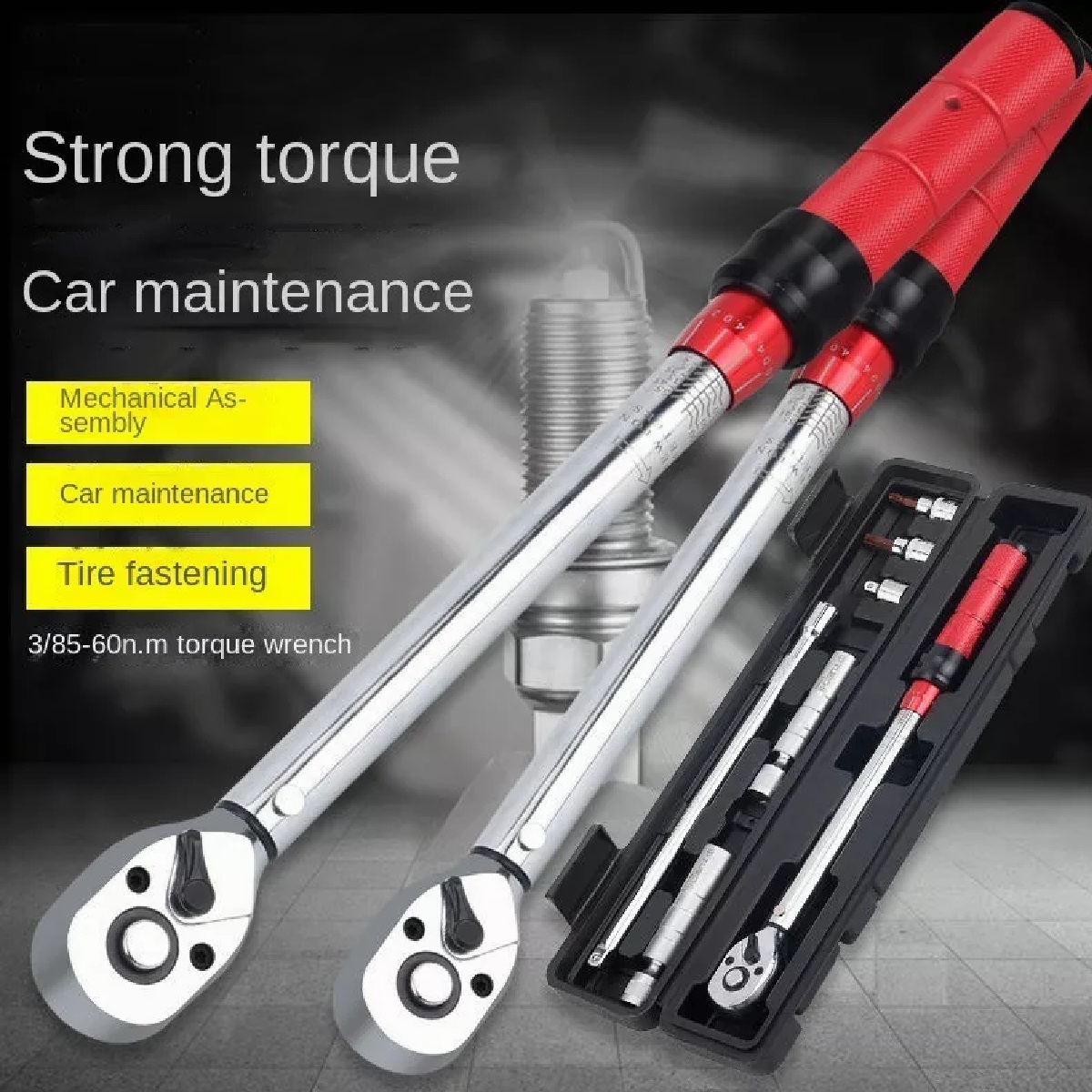 Llave Torquimetro Herramientas Para Bujías 3/8par 5 A 60n.m