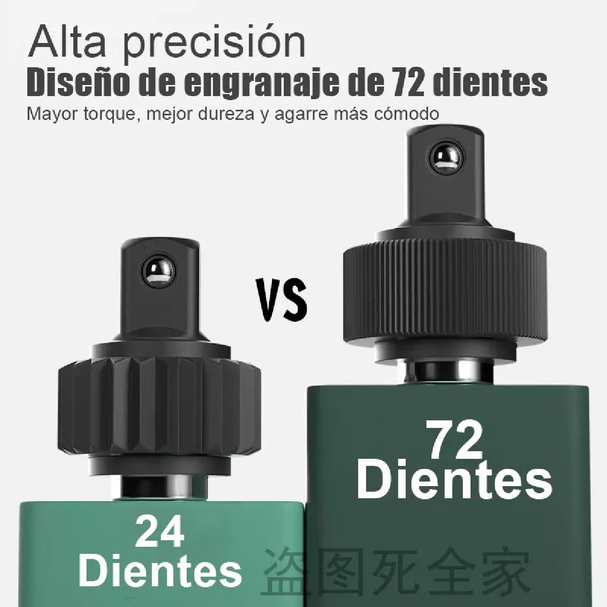 Llave Matracas Herramienta 72 Dientes 1/2, 3/8 Y 1/4