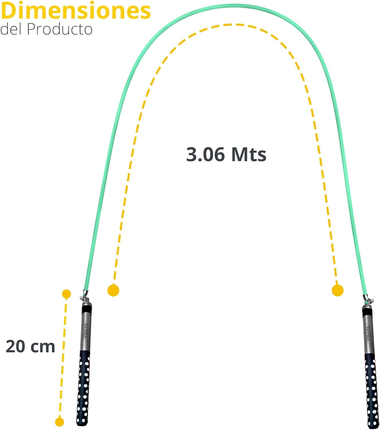 Tayga Cuerda para brincar Verde Claro