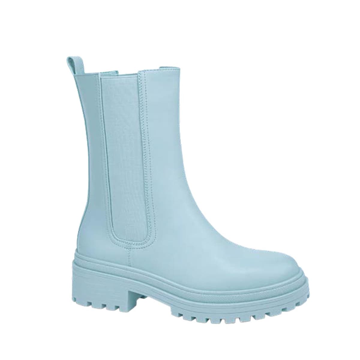 Botas tipo Chelsea color azul celeste para mujer marca Tierra