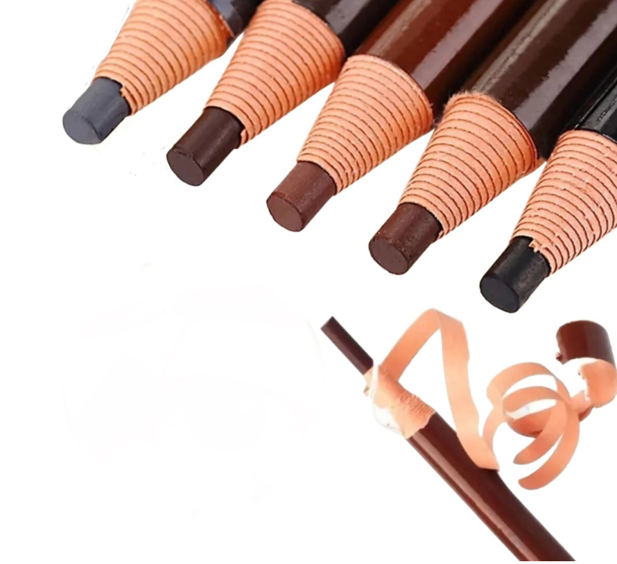 Lápiz Para Diseño Y Delineado De Cejas Microblading café medio