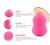 Kit Esponjas Para Maquillaje Base Rubor 4 Piezas Con Estuche rosa