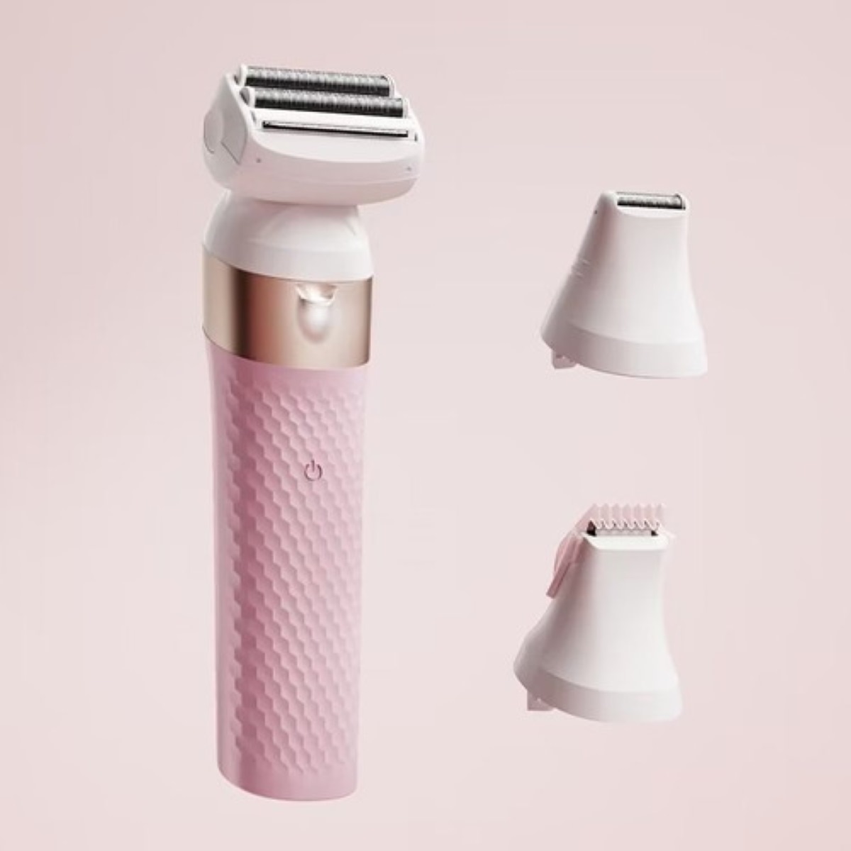 Máquina De Afeitar Eléctrica Recortadora 3 En 1 Rosa