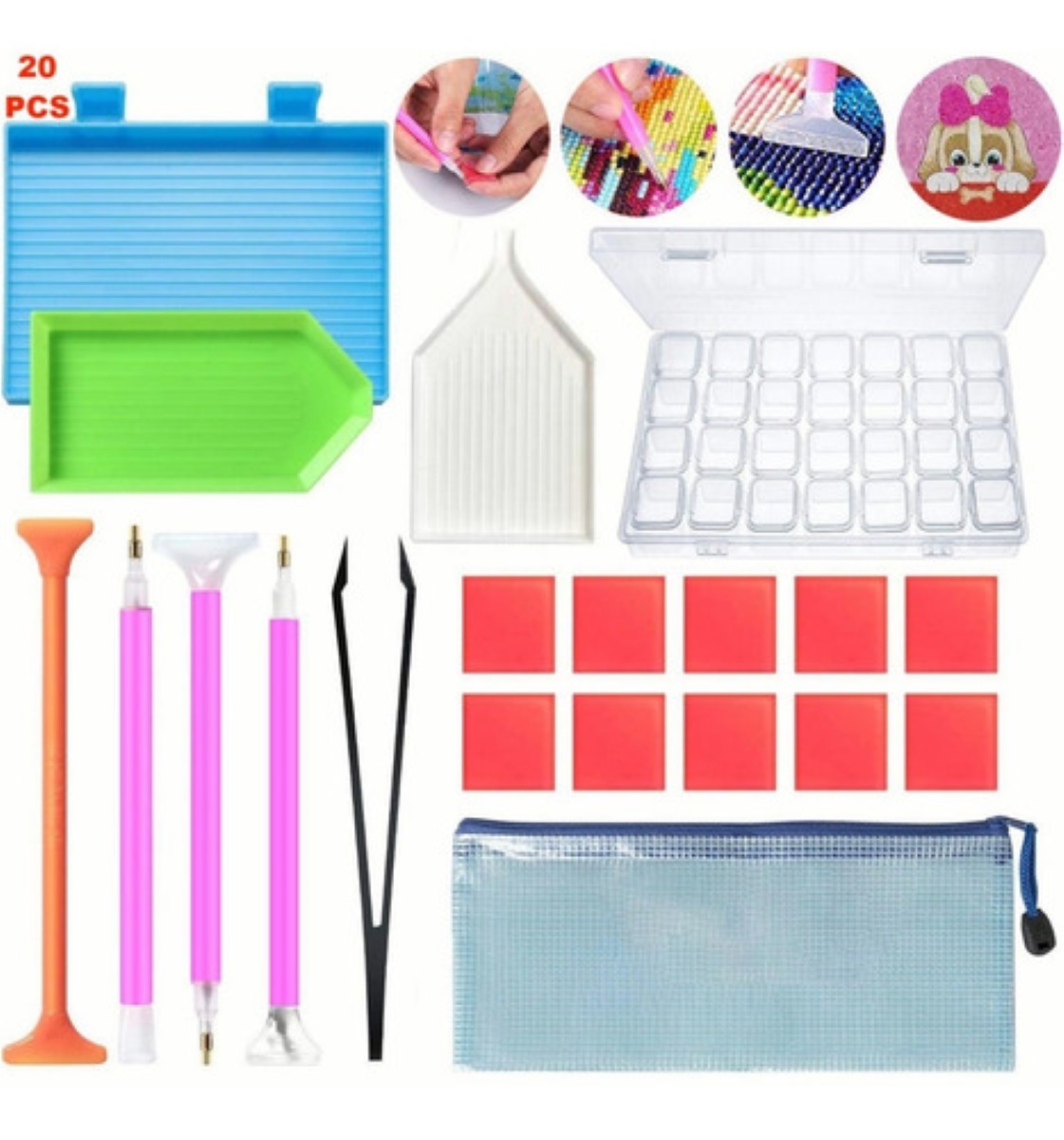 Herramientas Pintura Diamante 20 Pzas