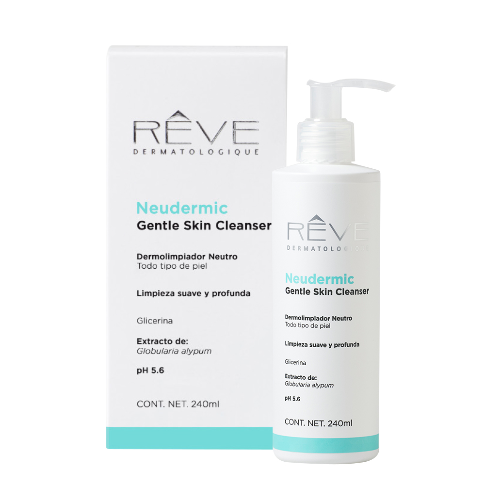 Reve Dermatologique - Neudermic Gentle Skin Cleanser - Dermolimpiador para todo tipo de piel - Hidratante y suavidad - 240 ml