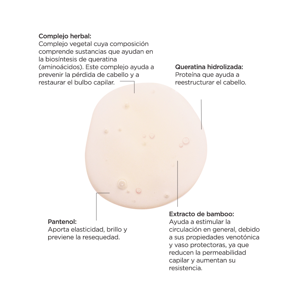 Reve Dermatologique - Capilarium Shampoo - Hair Care Science - Extractos Herbales, Extracto de Bambú, Queratina Hidrolizada y Pantenol - 300 ml  