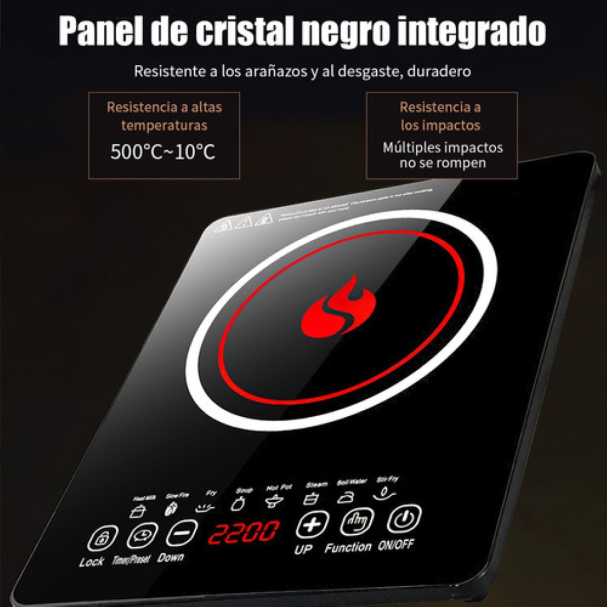 Multifunción Parrillas De 220v Induccion Estufas Electricas Negro