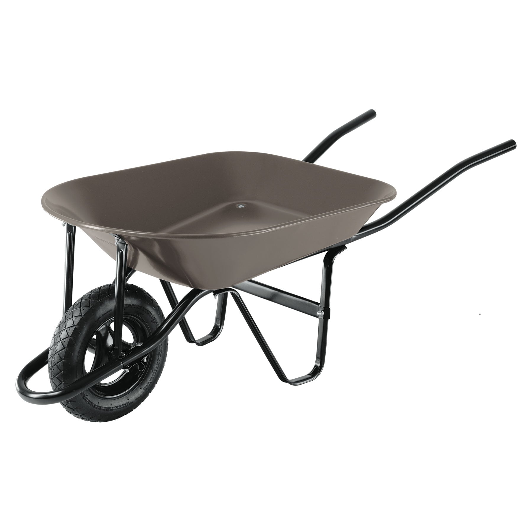 CARRETILLA 4.5 FT3 GRIS NEUMÁTICA, BASTIDOR TUBULAR, PRETUL 22647