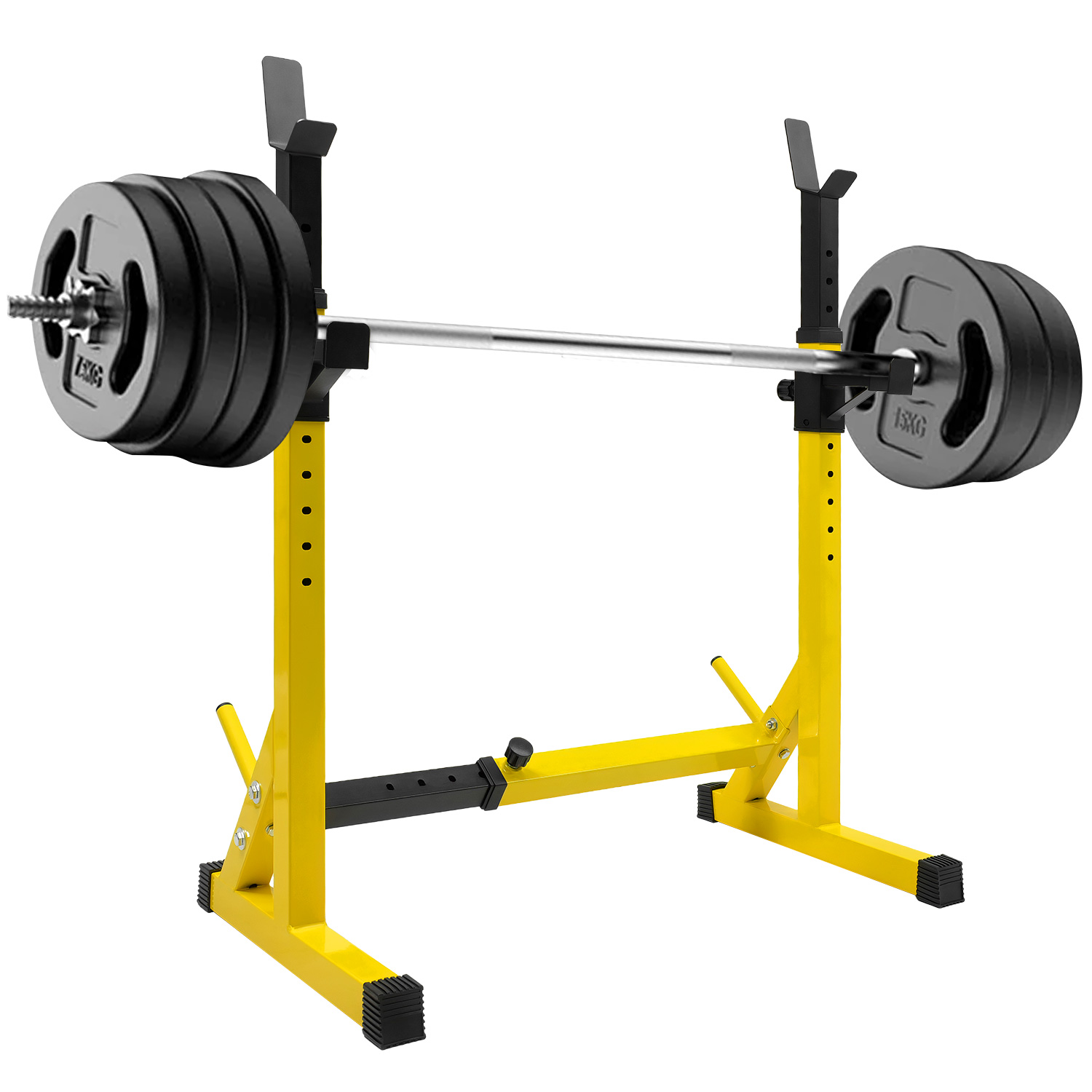 Estacion Rack Sentadilla Libre Pecho Press De Banca Barra