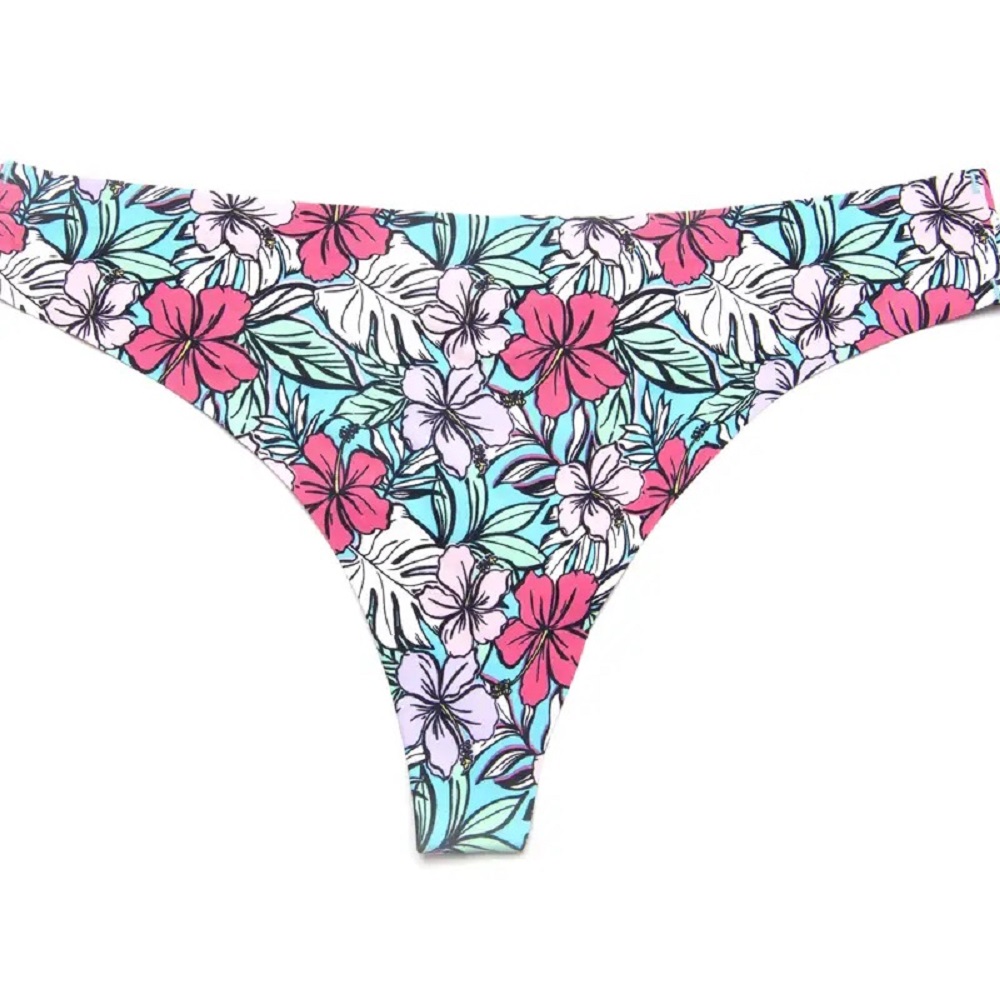 Tangas con estampado floral 3 panties sin costura