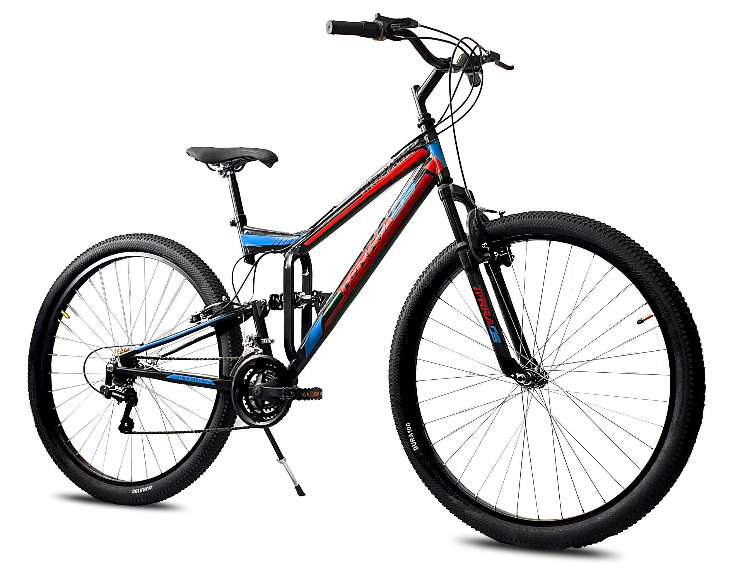 Bicicleta Black Panther Terra Rodada 29 Doble Suspensión 18  Vel Rojo