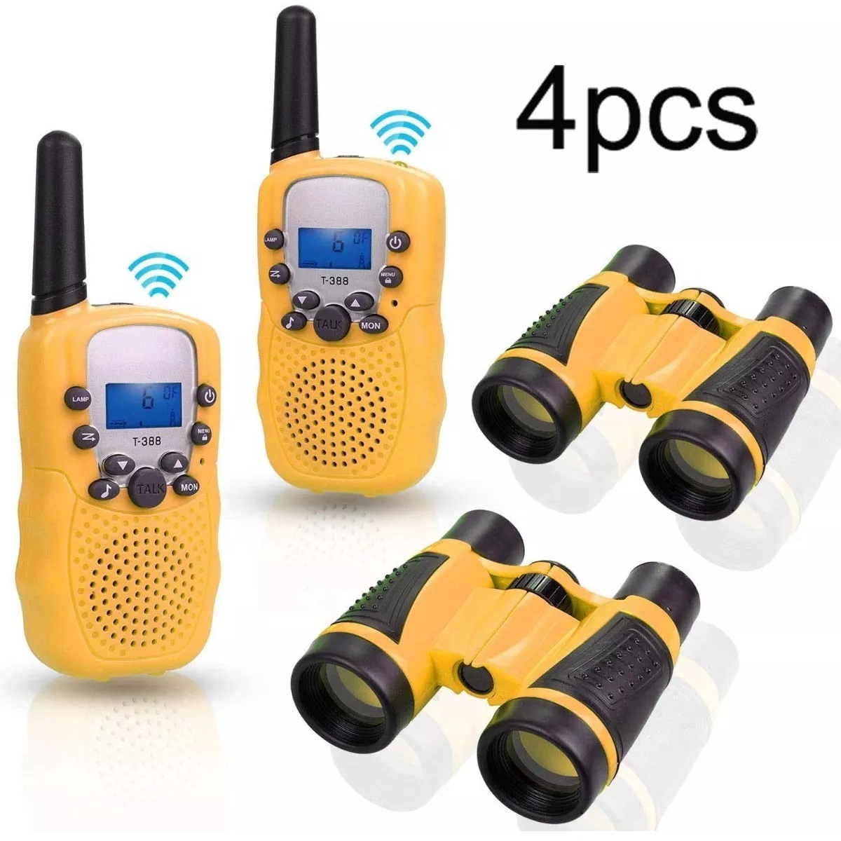 Set Walkie Talkies Recargable Y Telescopio De Juguete P/niños