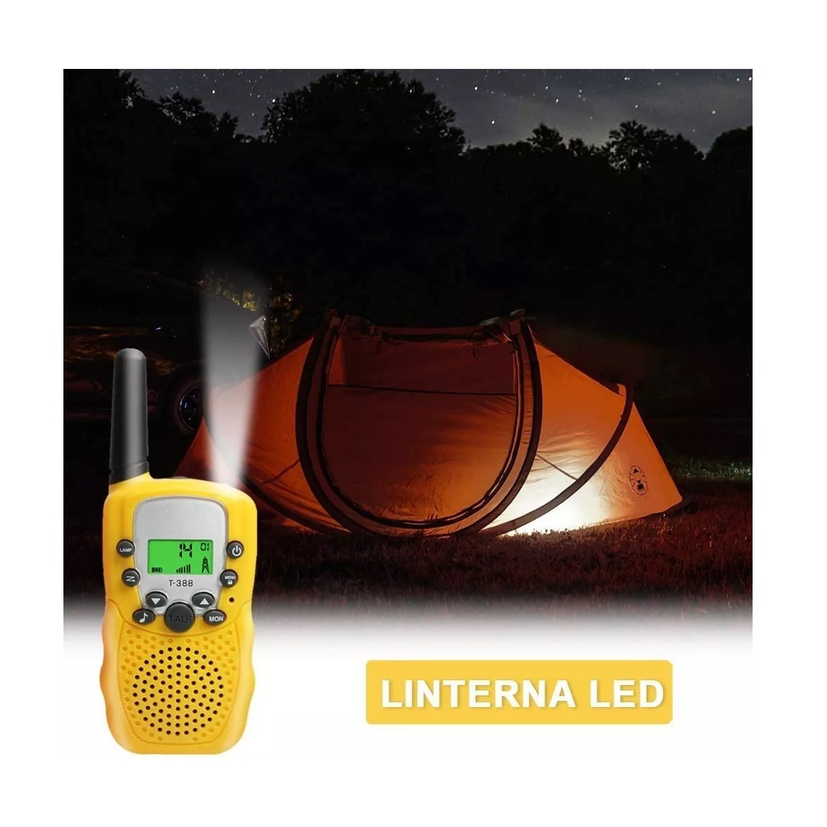 Set Walkie Talkies Recargable Y Telescopio De Juguete P/niños