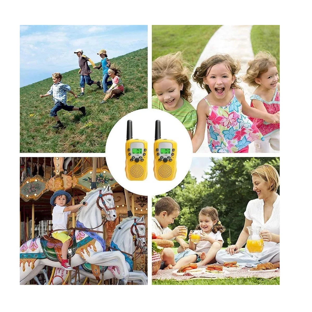 Set Walkie Talkies Recargable Y Telescopio De Juguete P/niños