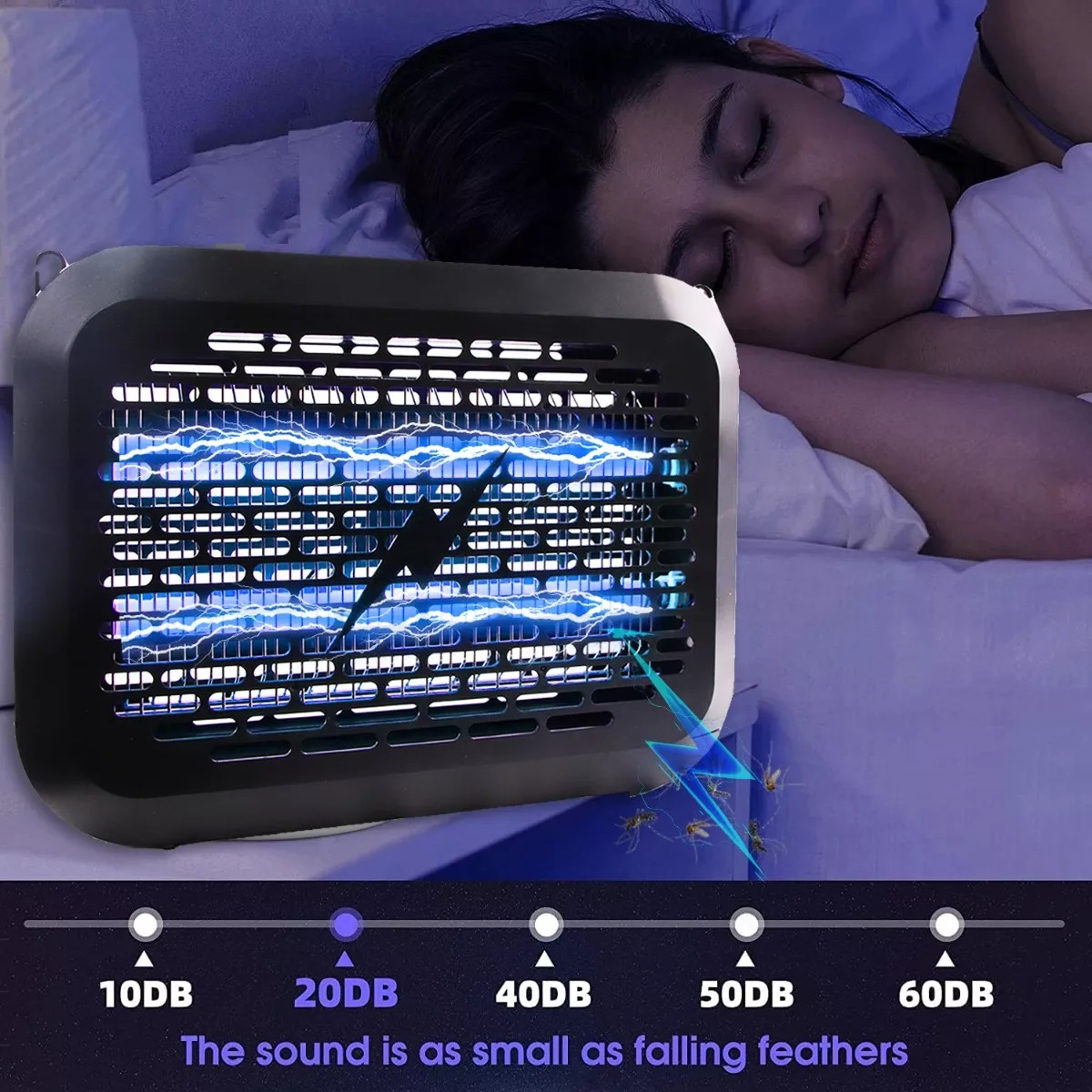 Lámpara Mata Mosquitos Eléctrico Portatil Antimosquitos