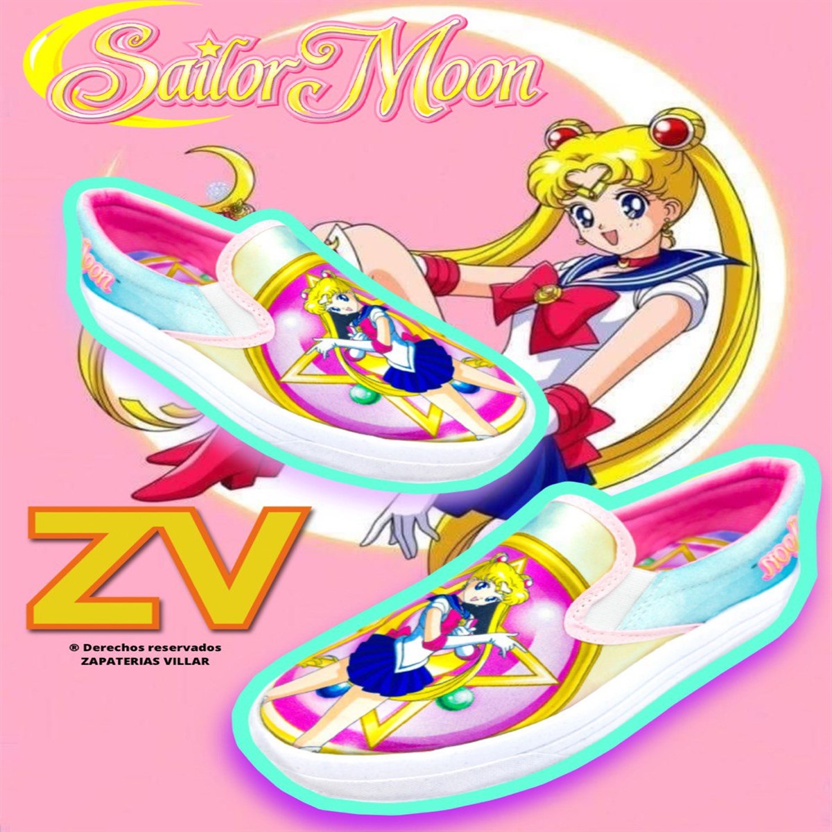 Tenis Niña Sailor Moon Pretty Guardian Anime Manga 430-2-rsm.