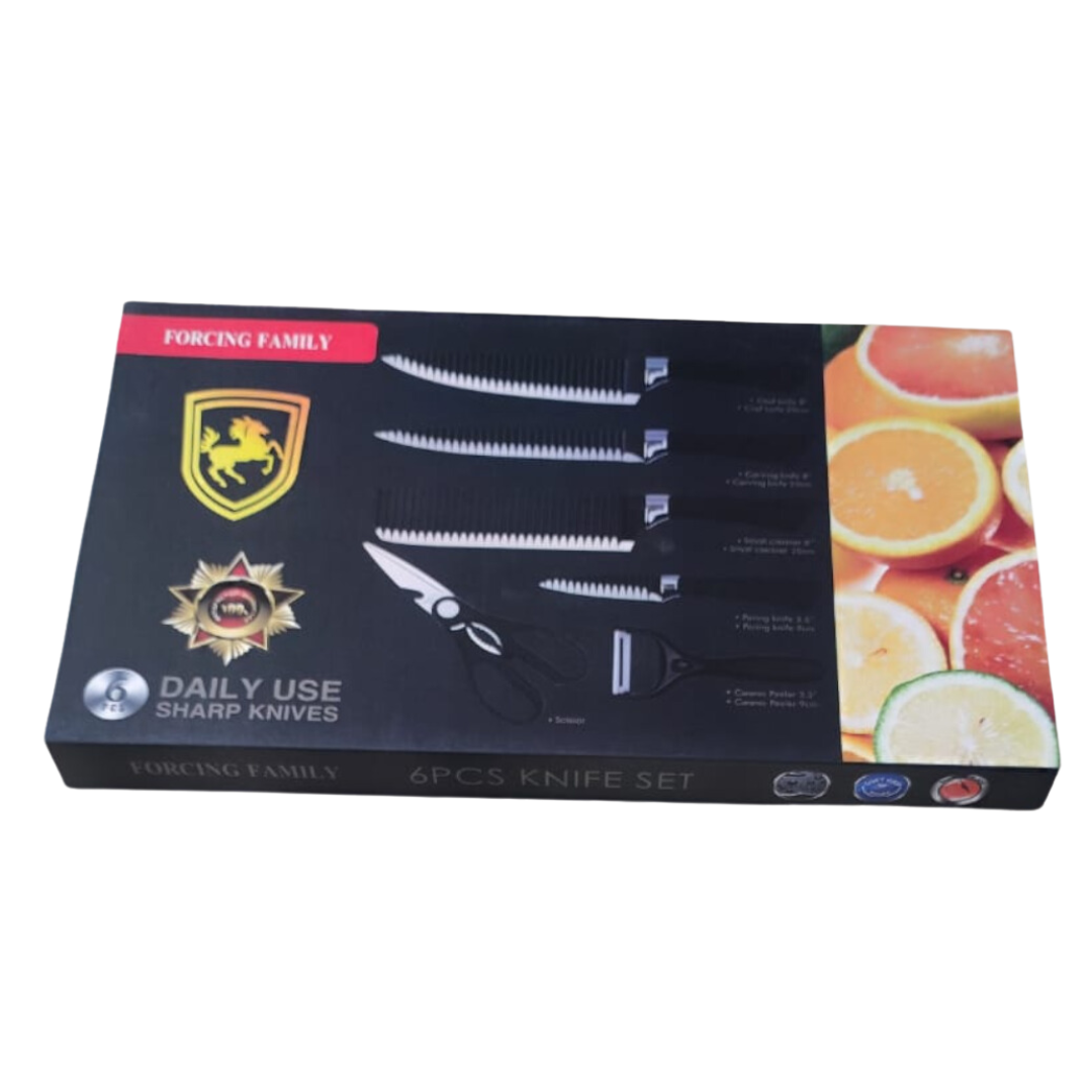 Set de cuchillos negros