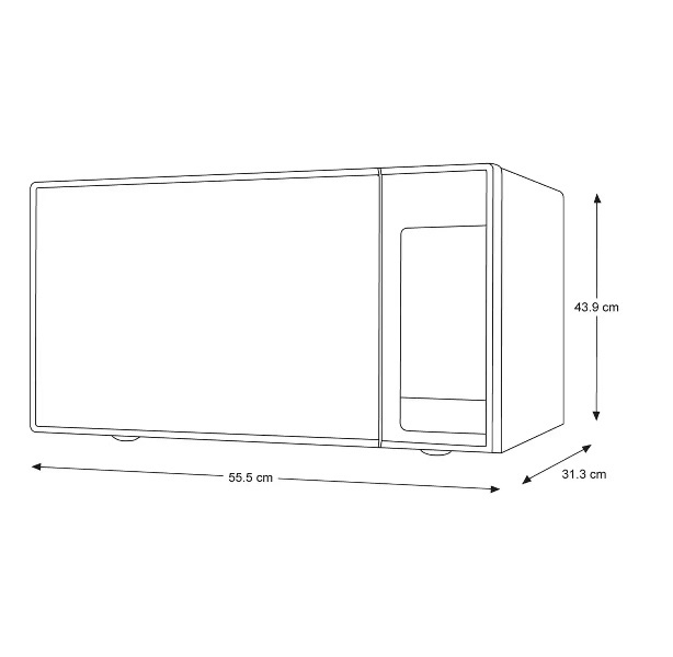 Horno De Microondas Samsung MS402MADXBB 1.4 Pies 1600W