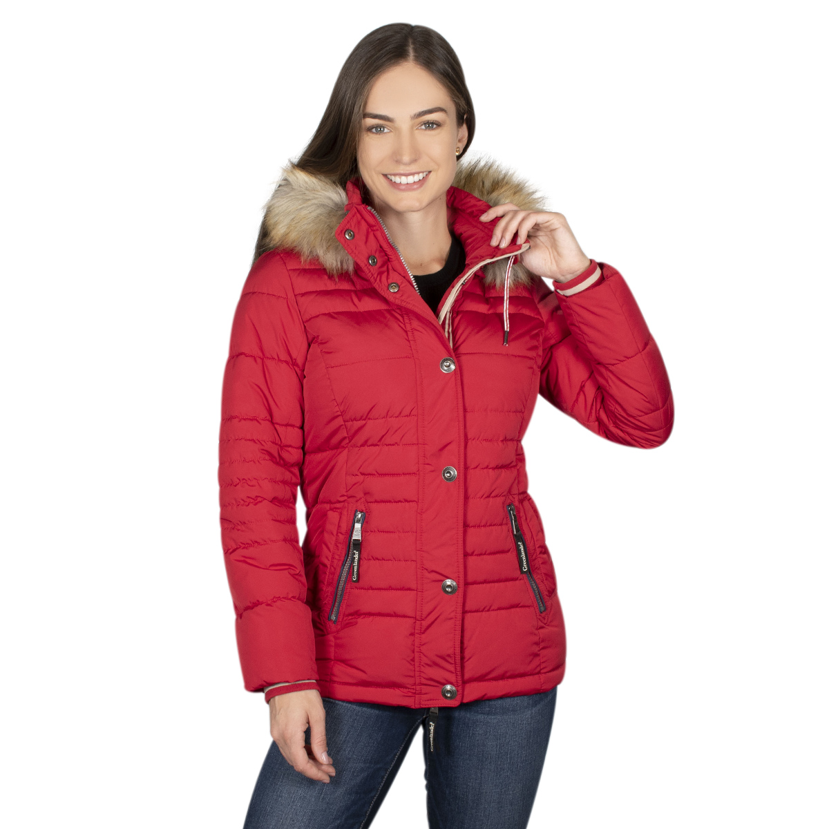 Chamarra Mujer  Greenlander Con Gorro Desmontable Pol5920